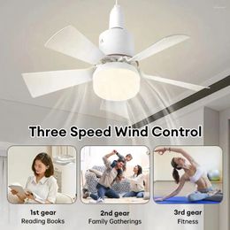 Ceiling Fan Light With Remote Control Dimming Function Smart Silent LED E27 Suitable For Bedroom And Living Room