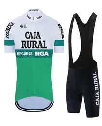 2021 CAJA RURAL Summer Cycling Jersey Set Breathable Team Racing Sport Bicycle Jersey Mens Cycling Clothing Short Jersey2181087