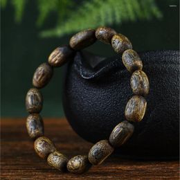 Strand Chinese Xiang Hainan Kyara Agarwood Bracelet With Shape Shaili Single Circle Men And Women Crafts Wooden