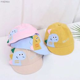 CAPS HATS SOMMER MESH CARTHERIOWH DINOSAUR Baby Baseball Hat Childrens Baseball Hat Boys and Girls Sun Hat Outdoor Childrens Justerbar HATL240429