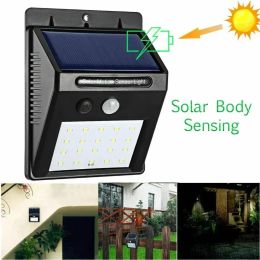 Decorations Solar Light Motion Sensor Wall Light 30 LED Outdoor Solar Lamp Waterproof Solar Powered Sunlight Street Lamp Garden Decor