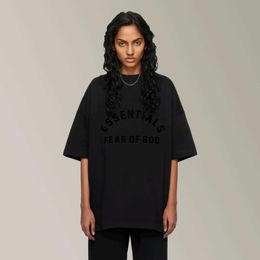 Fashion Ess Designer 2024 Spring/Summer New EssentialsFOG Brand T-shirt Pure Cotton Short sleeved Mens and Womens Set High Street ShortsG1LM