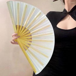 Decorative Figurines Bamboo Bone Fan Handheld Colourful Folding Fans For Festivals Rave Parties Home Decoration Various