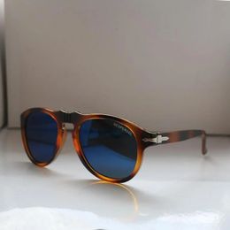 fashion Sunglasses Italian brand designer vintage classical tortoise Oculos De Sol 649 UV400 de s 240410