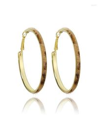 Hoop Huggie Trendy Large Earrings Big Plush Leopard Print Fashion Simple Temperament Loop For Women Jewelry Gift5055436