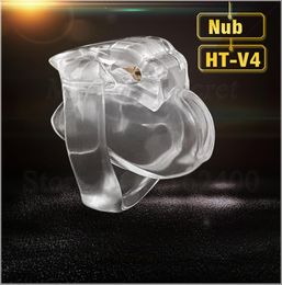 2021 new design 100 resin htv4 male device with 4 penis rings virginity lock cock cage penis sleeve sex toys for men3232264