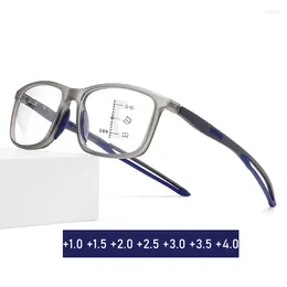 Sunglasses TR90 Sports Hyperopia Glasses Unisex Women Men Progressive Multifocal Reading Eyewear Finished Bifocal Near Far Sight Eyeglasses