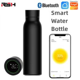 Modules Smart Heat Cup LCD Temperature Display Water Consumption Record Bottle Work With Smart Life/Tuya APP Gagets Fast Delivery Tool