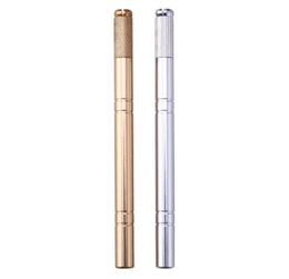 New Microblading Pen Tattoo Machine Permanent Stainless Steel Makeup Eyebrow Tattoo Manual Pen Levert drop 2637330