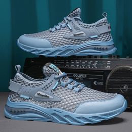 2024 Running shoes men women black blue white casual mesh hole shoes mens trainers sports size 39-44 GAI