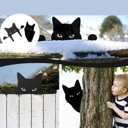 Decorations Outdoor Garden Acrylic Decoration Restaurant Wall Window Hanging Sculpture Animal Black Cat Picture Collection Gift