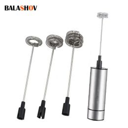 Sets 3pcs Electric Milk Frothers Mixer Blender for Coffee Cappuccino Stainless Steel Foam Maker Bubble Maker Whisk Mixer High Quality