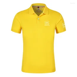 Mens Polos 2024 Perfection Shooting Design Summer Men Short Sleeve Polo Shirts Casual Cotton Clothes Lapel Top