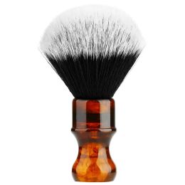 Brush Amber Shaving Brush Silvertip Synthetic Badger Hair with Resin Handle for Men Professional Wet Shaving (Knot 24mm) Amber