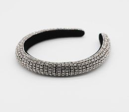 whole Baroque Full Crystal Headbands Hair Bands for Women Lady Shiny Padded Diamond Headband Hair Hoop Fashion Party Jewellery A5029858