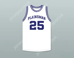 CUSTOM NAY Mens Youth/Kids MARK PRICE 25 ENID HIGH SCHOOL PLAINSMAN WHITE BASKETBALL JERSEY 2 TOP Stitched S-6XL