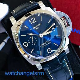 Leisure Wrist Watch Panerai LUMINOR 1950 Series 44mm Diameter Automatic Mechanical Watch Calendar Display Men's Watch Steel Case PAM01033