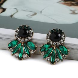 Stud Earrings Vintage Luxury Jewelry Charm Fashion Cute Bling Korean Imitation Pearl Crystal Brincos Ear Accessories For Women