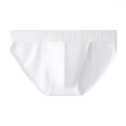 Underpants Men Modal Comfortable Skin-friendly Briefs Sexy Convex Pouch Panties Solid Colour Breathable Soft Middle Waist Knicker