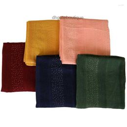 Scarves Plain Lurex Scarf Glitter Shimmer Viscose Hijab Shawl Cotton Womens Pashmina Stole Bufanda Muslim Islam Headscarf