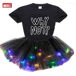 Clothing Sets Tutu Dress Girl Clothes Short Sleeve Top DressSummer Kids Girls Set T-shirt 2pcs 3-8Y 2024