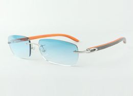 Classic designer sunglasses 3524025 orange wooden temples glasses size 18135 mm7640317