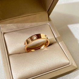 Fashion Design Ring Luxury and exquisite ring Nail Ring with Full Hot Selling Fashion Rose Gold Couple with cart original rings