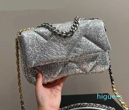 2024 Sequins Designer Bag Women Chian Blingbling Designer Shoulder Bags Luxueys Crossbody Handbag Leather Handbags Crossbody Female Crossbody Bags