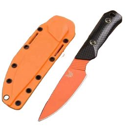 Hk187 OEM Tactical Knives Survival Fixed Hunting Knife Orange Blade