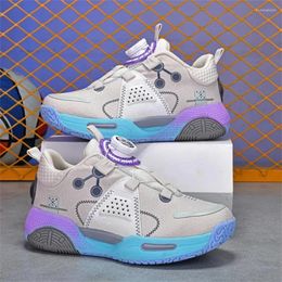 Basketball Shoes Youth 2024 Children's Rotating Button Sports Kids Running Training Students Sneakers