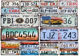 2021 New Fashion Car License Plates Store Bar Wall Decoration Tin Sign Vintage Metal Sign Home Wall Decor Painting Plaques Garage 3415014