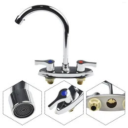 Bathroom Sink Faucets Basin Faucet Brass Double Hole Tap And Cold Mixer Ceramic Spool For Kitchen Sinks Thermostats