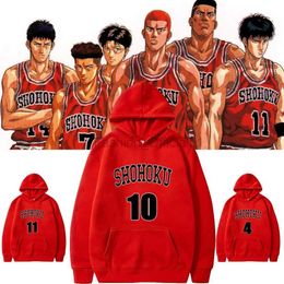 Moletom moletons masculinos 2023 Anime Slam Hoodies Moda Cosplay Pullover unissex harajuku hip hop moletom casual diariamente outono e pano de inverno d240429