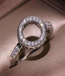 Luxury Womens Diamond Rings Fashion Iced Out Ring Jewellery High Quality Mens Full Diamond Round Ring1225077