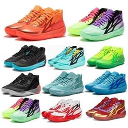 4s Lamelo Ball MB 02 Баскетбольная обувь Men Mb.02 2 Honeycomb Phoenix феномена Flare Lunar Новый год Jade Blue 2023 Man Trainers Кроссы кроссовки