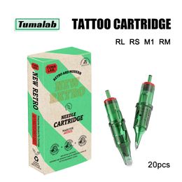 Tumalab Tattoo Needle Short Needle Tattoo Cartridge 08#10#12#RL RS 10/20pcs Tattoo Needle Disposable Tattoo Supplies 240424