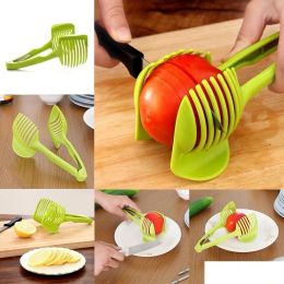 Fruit Vegetable Tools Potato Food Tomato Onion Lemon Slicer Egg Peel Cutter Holder R59 Drop Delivery Home Garden Kitchen Dining Bar Dhqre 2024429