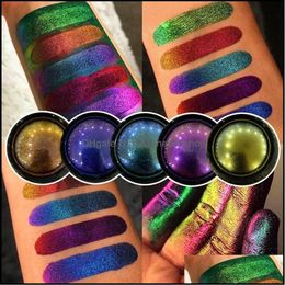 Eye Shadow Eyes Makeup Health Beauty Chameleon Eyeshadow Metallic Shiny Palette Potato Powder Pigment Professional Ma Dhzfm5477159