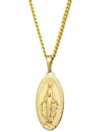 Religious Necklaces Hot Virgin Mary Necklace For Men Women Gift Hot Fashion Jewellery Chain Pendant Fashion Jewelry4730837