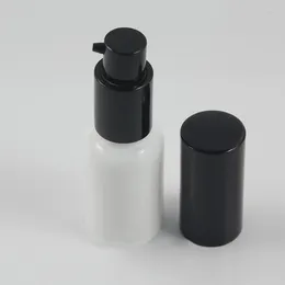 Storage Bottles 100PCS A Lot Foundation Bottle With Pump Elegant Cosmetic Packaging 15ml Glass Lotion Sale Well
