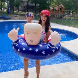 Party Decoration 33" Trump Swimming Floats Inflatable Pool Raft Float Swim Ring For Adults Kids