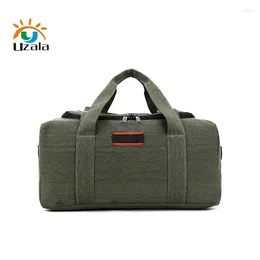 Duffel Bags Men 70L Or 40L Large Capacity Canvas Bag Classic Luggage Thickening Sturdy Handbag Black Brown Army Green 3 Colours