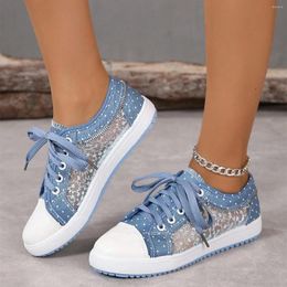 Casual Shoes Women 2024 Fashion Summer Cutouts Lace Hollow Breathable Platform Flat Woman Sneakers