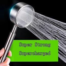 Set 304 Stainless Steel High Quality Super Pressurised Shower Head AntiFall Shower Head WaterSaving Rain Bathroom Accessories