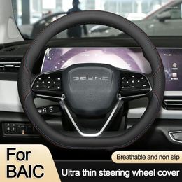 Steering Wheel Covers Car Auto Cover Wrap For BAIC Beijing U5 Plus EU5 X7 D Type