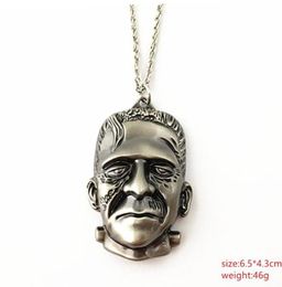 Pendant Necklaces HBSWUI Frankenstein KeyChains Horror Movies Show High Quality Fshion Metal Jewelry Cosplay Gifts For Woman Girl 2829169