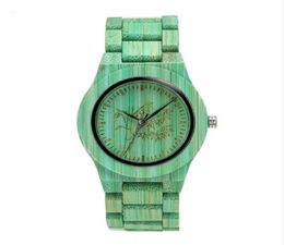 SHIFENMEI Brand Mens Watch Colorful Bamboo Fashion Atmosphere Metal Crown Watches Environment Protection Simple Quartz Wristwatche6809672