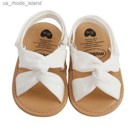 Sandals Summer Newborn Baby Girls Sandals Simple Style Solid Colour Hollow out Soft Sole Shoes Outdoor Casual Shoes 0-18 metersL240429