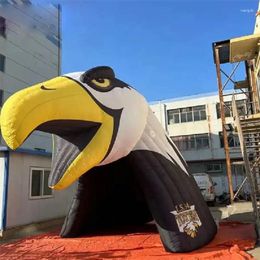 Party Decoration Inflatable Eagle Tunnel Sports Competition Mascot For Advertising Outdoor Events