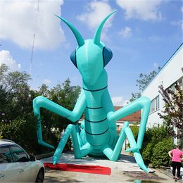 8m long (26ft) High quality Airblower Inflatable Mantis With Strip Inflatable Insects With Colorful Led